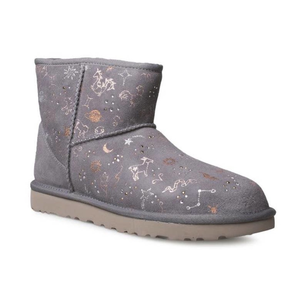 NWT UGG Classic Zodiac Mini Gray Boots